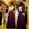 Formele Jurk Vrouwen Elegante Arabische Moslim Avondjurk Kant Lange Mouwen Prom Gown Een Lijn Speciale Gelegenheid Dresses287v