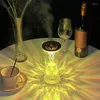 Table Lamps LED Crystal Lamp Small Waist Projector Diamond Atmosphere Light USB Colorful Night Purifier For Bedroom Livingroom