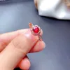 Bagues Grappe Cadeau Réel Et Naturel Bague Rubis Véritable Femme Argent 925