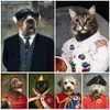 Cute Pet Photo Canvas Painting Elegant Animals Vintage Poster Gift Wall Art Immagini a parete per soggiorno Decor Pet Lover Gift w06