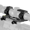 FIRE WOLF Jacht Scope Mount Dual Ring met Waterpas Fit 20mm Picatinny Rail voor Tactical Rifle Scope 25.4/30mm
