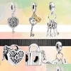 Charms 925 Sterling Sier Key Series Pendant Fashion Hollow Beads Suitable For Primitive Pandora Charm Bracelets Diy Female European Dhhbx