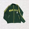 Men s hoodies tröjor blixtlås hoodie vintage skräp gotisk jacka y2k estetik retro femstjärniga brasilianska gröna tröja brev broderier 2023 230721