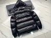 Chest Pocket Design Mens Down Jacket Arm Badge Men Puffer Jacket Winter Warm Men Hooded Down Jacket Fashion Coat Size 1--5