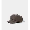 Berets 2023 Corduroy Men Boina Feminina Baret Winter Warm Classic Sboy Visor Hats för Bere Touca Inverno Cap