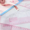 Setzt nicht vorvunktionales französisches Kurve Lineal Weiche Plastik Patchwork Lineal Messen Sie Anziehungsvorlagen Handwerksnähwerkungswerkzeuge Vorhang