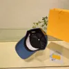 Man Ball Caps Designer Letters Cap Gewassen Denim Hoeden Street Style voor Vrouw 2 Kleuren Casquette Volwassen Verstelbaar