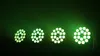 RGBW ile par ışıklar 18 adet 4in1 LED Disco DJ Partisi Tatil Noel Müzik Kulübü Ses Etkinleştirilmiş Flash Aşamalı Aydınlatma Etkisi