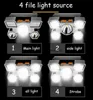 Lampe frontale LED portable Lampes frontales rechargeables USB 5W Phare Parfait pour la pêche, la marche, le camping, la lecture, la randonnée, la lampe frontale
