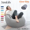 Nesloth Lazy BeanBag Capa Sofá Cadeira sem Enchimento Veludo Espreguiçadeira Assento Bean Bag Pouf Puff Sofá Tatami Sala Estar 70x80cm Novo T261e