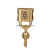 Charms Wysoka jakość 925 Sterling Sier Key Lock Charm Pendant do oryginalnej bransoletki Pandora Naszyjnik damski Modna biżuteria DH46H