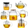 Water Bottles Drop Heat Resistant Glass Teapot Various Styles Of selling Tea Sets Clear Kettle Flower Puer Infuser Pot 230721