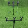 Vissen Accessoires Karper Bite Alarm Set En Swingers Rod Pod Holder Bank Stick Buzz Bar visuitrusting 230721