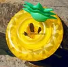 Inflatable pineapple floats kids cute swim seat ring baby swimming pool mattress tubes inftant beach party floating toy