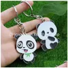 Schlüsselanhänger, Lanyards, personalisierbar, Panda-Cartoon-Schlüsselanhänger, Anhänger, Souvenir, Geschenk, Schlüsselanhänger, Schlüsselanhänger, Drop-Lieferung, Mode-Accessoires, Dhou9