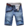 Calça Jeans Masculina Verão Shorts Jeans Fino Para Homens Algodão Sólido de Boa Qualidade Reto Masculino Azul Casual Tamanho 40 230721