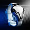 Vente chaude montres numériques créatives pour hommes montre de ceinture en silicone montres-bracelets pour hommes de sport de mode