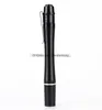 Mini torcia medica portatile Pen Light UV LED Penlight Doctor Nurse viola Torcia ultravioletta in lega di alluminio Lampada multifunzione a luci viola