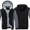 Herren Hoodies Europäische und amerikanische Größe Hochwertiger hübscher Plus-Fleece-verdickter Hoodie Loose Fat Guy Teenager-Jackenmantel