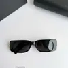 Prostokąta kwadratowe okulary przeciwsłoneczne małe czarne 2023 Modne odcienie marka damska duża rama b okulary słone