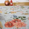 Dywany europejskie dywany do salonu kwiat w stylu pasterska sypialnia nocna biuro dywaniki krzesło maty podłogowe anti slip dywan 230721