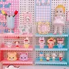 Crafts Fresh Lace 3Layer Plank Pink Girl Desktop Doll Rack Cosmetics Student Dormitory Storage Display Rack Cabinet Organisator Plank