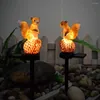 Hand Painted Garden Light Solar Squirrel Intelligent Yard Decoration With Great Visibility Waterproof