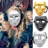 Masques de fête GoldSliver Masque Halloween Masque Hommes Ghost Dance Performances Props Mascarade Carnaval Gladiateur Cosplay Couverture 230721