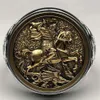 Vintage Souverän Ring Men St George Porträt Gold Römische Kavallerie Drachenringe für Frauen Boho Nordic Mythology Viking Jewelry2831