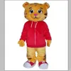 2020 Factory Direct New Daniel Tiger Mascot Costume Daniel Tiger Fur Mascot Costumes For Halloween Party1859