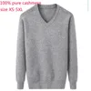 Men's Sweaters Arrival Fashion High Quality Cashmere Thickened Autumn Winter Computer Knitted Casual V-neck Pullovers Plus Size XS-5XL