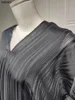 ملابس عرقية Abaya للنساء المسلمات Kaftan Dubai فاخر القماش اللامع اللباس السهرة فستان متواضع 2 قطعة Abaya مجموعة 230721