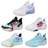 2023 Multi color basketbalschoenen ademend heren paars zwart geel roze trainers buitensporten color5