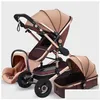 Carrinhos de bebê# carrinhos de bebê carrinho de bebê 3 em 1 genuíno carruagem portátil dobro de carrinho de alumínio Pram entrega de gotas de queda de maternidade DHR1L DHTUN Q240429