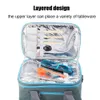 Insulated Thermal Cooler Picnic Bag Large Collapsible Tote Lunch Box Soft Drinks Storage with Tableware Pocket Waterproof224S