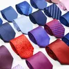 Mens Plaid Polyester Ties for Men Brand Neckwear Business Suit Tie Polyester 1200 Needle Wedding Jacquard Striped Tie Polyester SI264H