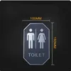 Plaque de porte de toilettes pour hommes et femmes pour hommes et femmes