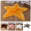 Sholisa Shaggy Shag Floor Area Rugs Faux Fur Star Shape 6cm Pile Fluffy Carpet for Seat Chair Pad Home Deco Tapetes Vloerkleed 210277z