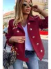 Qnpqyx vinterjacka kvinnor långärmad mode dubbelbröst blazer casual och lös med lapel office lady jackets för kvinnliga kappa