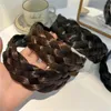 Breite Twist Perücke Stirnbänder Für Frauen Breite Fishbone Zöpfe Haarbänder Handgemachte Kopf Hoop Haar Styling Kopfbedeckungen Zubehör Geschenk GC2219