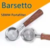 Инструменты Barsetto Портафильтр 58 мм из нержавеющей стали, бездонный фильтр для кофе Hine для держателя Barsetto, профессиональный аксессуар