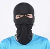 Máscara de cobertura facial completa três buracos balaclava máscara elástica gorro boné novo preto esportes ao ar livre máscaras faciais boné de ciclismo de motocicleta