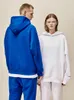 Herrspårar 2023 unisex överdimensionerade hoodies och jogger set tjock polär fleece fodrad tungviktsspårning män jogging kostym caster rockar