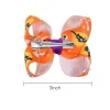 Halloween Decoration Grosgrain Ribbon Bows For Baby Girls Ghost Pumpkin Pinwheel Clips Accessories 3inchZZ