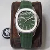 Relógios de 4 cores para homens 40 mm Relógio automático Cal 324 SC Verde Cinza Azul Mostrador 5167 Eta Pulseira de borracha ZF Factory Men's Wristwat3245