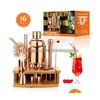 Bar Tools Cocktail Shaker Making Set Set Rostfri Steel Bartender Kit 750 ML Mixer Wine Martini Boston For Drink Party Drop Delivery Hom DHCDW