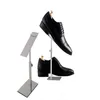 2pcs Многофункциональный сандалий Display Stand Women High Heels Display Rack 2017 Новая вращающаяся пленка Steansare Steel Men Display Display Ho299q