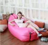 Högkvalitativ uppblåsbar varm försäljning snabb uppblåsbar soffa lata väska sovsäckar camping bärbar banan soffa strand säng luft hängmatta nylon