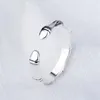 Cluster Rings Kofsac Fashion Thai Silver Jewelry Vintage Bambu Section Bone Ring 925 Sterling for Women Wedding Party Gifts