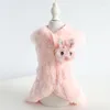 Dog Apparel Pink Color Vest And Four-Legged Pet Clothing Cute Sweet Clothes Things For Dogs Pets Accessories